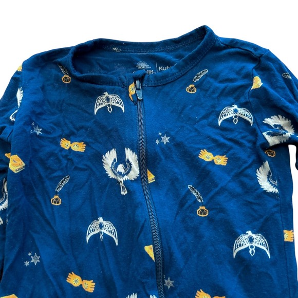 Harry Potter x Kyte Baby One Piece‎ Size 3T "Ravenclaw" Zippered Footie Pajamas - Picture 2 of 7